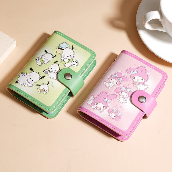 Foreign trade explosion cartoon cute card bag women's personality large capacity multi-card anti-degaussing ID card holder men