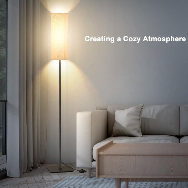 Hot-selling fabric living room floor lamp sofa atmosphere standing lamp remote control dimming bedroom reading high foot lamp