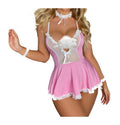 Blurred night: innocent & alluring maid lingerie - cute, playful, sexy, see-through mesh slip dress uniform temptation