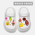 Spongebob squarepants thick sole stomp on shit feeling crocs women's summernew arrivaloutwearnon-slip deodorizing filtertoe heightening beach shoes