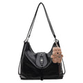 2025 new autumn/winter designer leather belt handbag - large capacity, versatile fashion backpack, shoulder bag, and crossbody bag