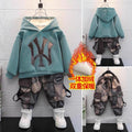 autumn/winter kids' trendy hoodie set - new korean style fashionable casual outfit for boys and girls - wholesale supply