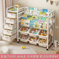 Mobile bookshelf home picture book rack children's reading baby bookcase multi-layer toy floor storage simple storage rack