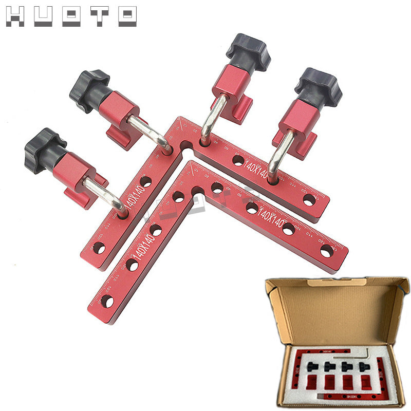 Woodworking Right Angle Positioning Clip Adjustable Fixed Clip Woodworking Puzzle Right Angle Positioning Ruler 90 Degree Right Angle Ruler Woodworking Tools