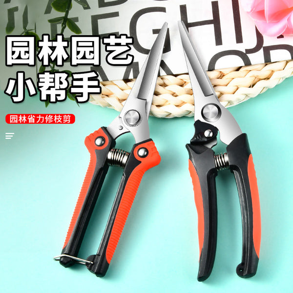 Pruning shears garden fruit tree bonsai stainless steel gardening shears wholesale multi-function garden tools gardening shears
