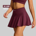 European and american new style sports tennis skirt custom high waist pocket faux two-piece yoga skort women's source factory customization
