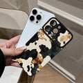 Leopard print mobile phone case suitable for iphone16/15 anti-fall 17promax color matching retro protective case apple 17