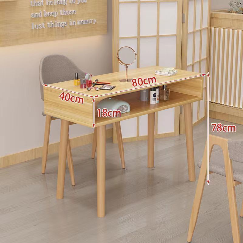 Japanese style wooden nail salon desk small single and double popular double layer manicure table manicure table manicure table