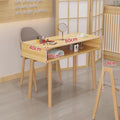 Japanese style wooden nail salon desk small single and double popular double layer manicure table manicure table manicure table