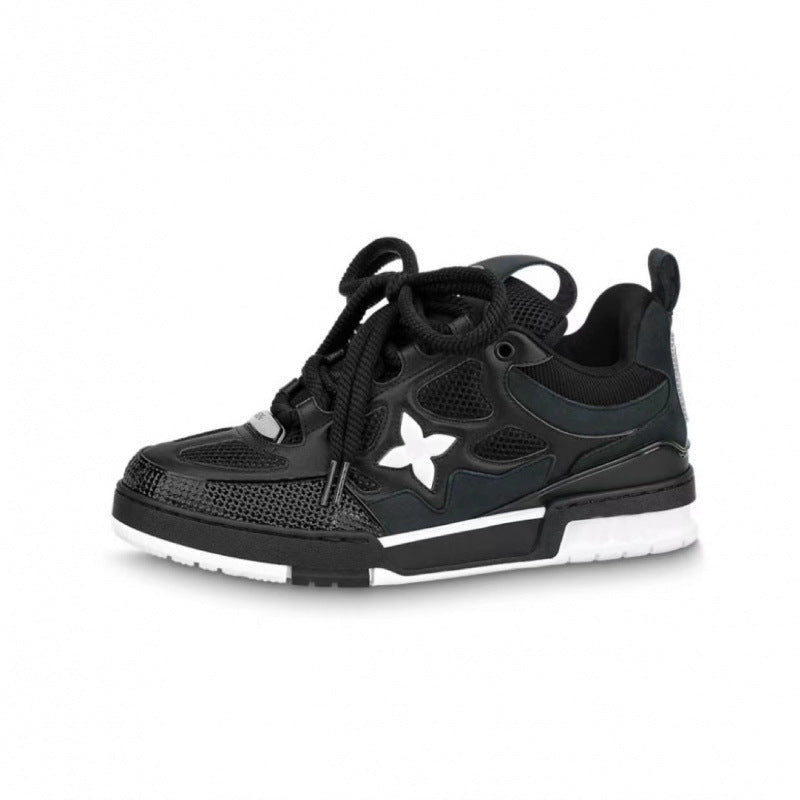 European market men's and women's bread shoes, height-increasing chunky sole dad shoes, fashionable and versatile sneakers, couple's skate shoes
