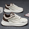 2025 men's new spring breathable hollow-out mesh casual shoes - versatile, height-increasing, running & athletic trendy sneakers for teens