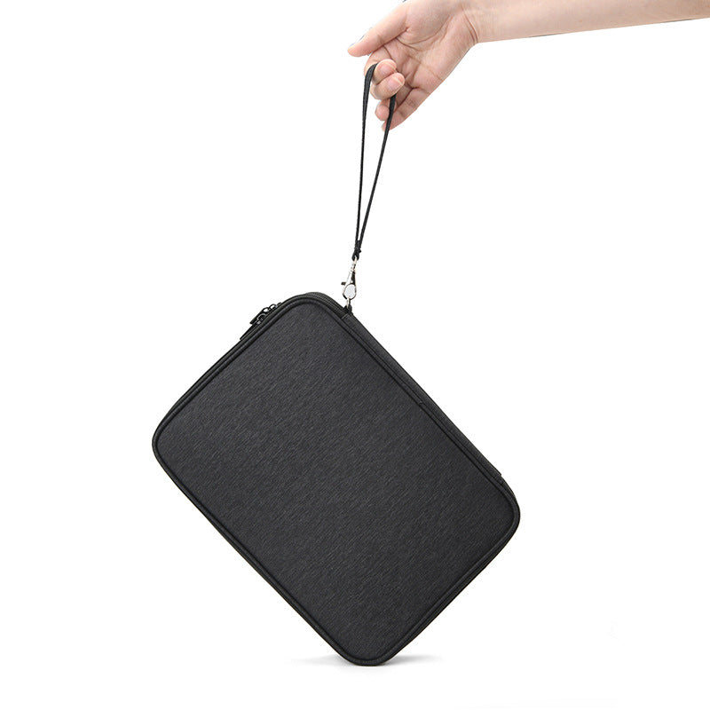 Portable digital accessories storage bag, large-capacity double-layer multi-function waterproof finishing bag box, data cable, earphone U disk.