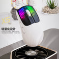 Attack shark x5rgb tri-mode wireless mouse - lightweight gaming mouse with bluetooth, wireless, and wired connectivity