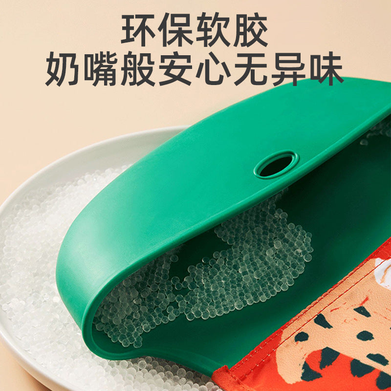 Baby eating bib waterproofkids baby silicone saliva pocket child feeding bib toddler food supplement rice pocket