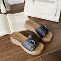 hot-selling 2026 new buckle slippers for women, summer outdoor wear, thick-soled, non-slip, fashionable sandals and slippers for women, foreign trade