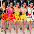 X5213 special offer: no returns or exchanges. please purchase with care. cross-border fashion women's sexy v-neck lace nightclub jumpsuit