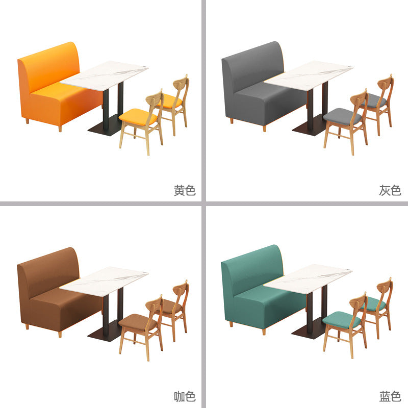 Company staff canteen catering snacks fast food restaurant dining table and chair commercial combination powder shop noodle shop restaurant restaurant school