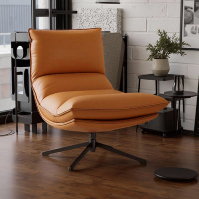 Factory direct rotating lazy sofa chair - designer style recliner for living room or balcony - casual single seater