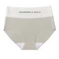 European and american cross-border exclusive: women's seamless high-waisted thong panties - color block design, ice silk nylon, high-stretch comfort