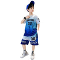 Boys' quick-dry basketball outfit summer set  new cool & stylish mid-to-large kids summer sports fashionable children's summer style