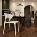 For home chair modern casual dining table and chair thickened plastic horn chair nato casual milk tea back chair negotiation chair