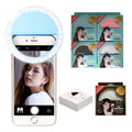 Mobile phone beauty fill light rk12 selfie led portable clip round rechargeable fill light night light flash