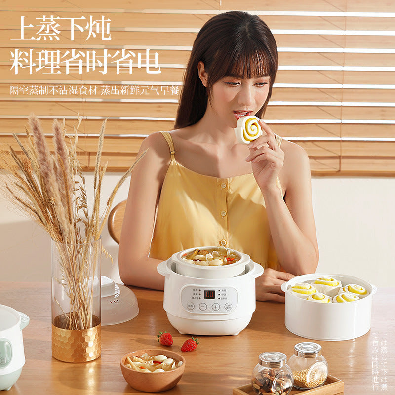 american standard electric stew pot multi-functional for home soup pot fully automatic health-preserving bird's nest stew pot ceramic water-proof stew pot