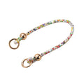 Korean-style ins round bead colorful diamond wrist strap bag charm phone chain wholesale - suitable for phone cases, earphone cases, and more