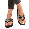 summernew arrival herringbone wedge slippers women's exportplus size women's shoes k-style women's beach butterfly rhinestone slippers