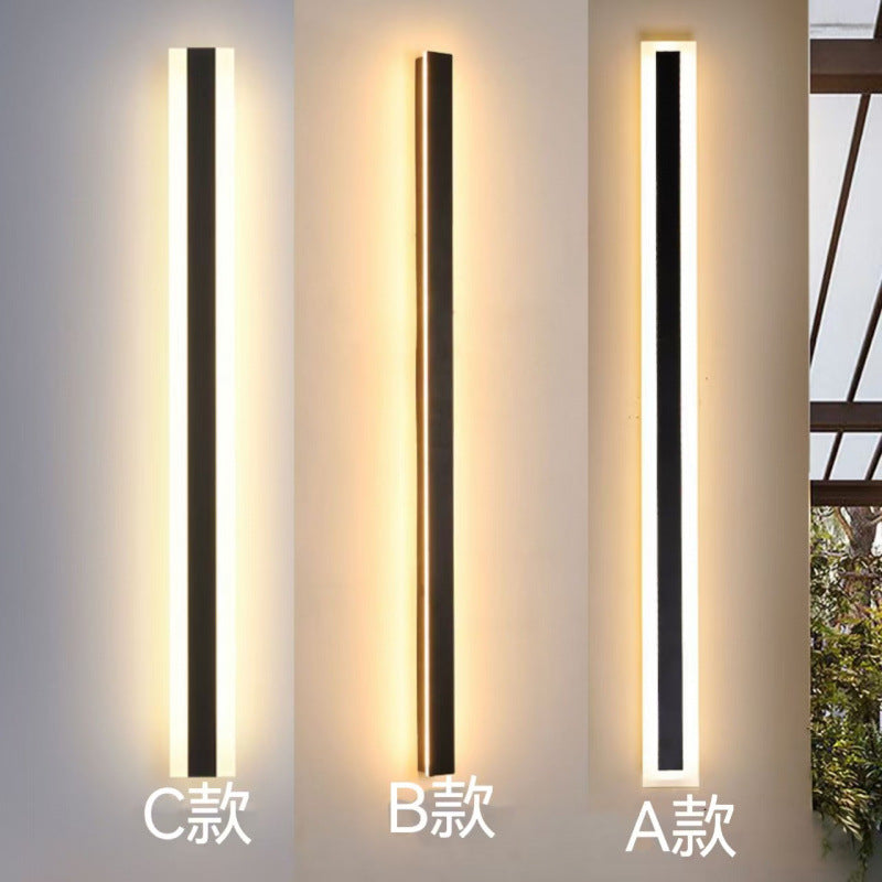 Waterproof outdoor long wall lamp line wall lamp simple and minimalist outdoor IP65 villa directly from the manufacturer  explosion