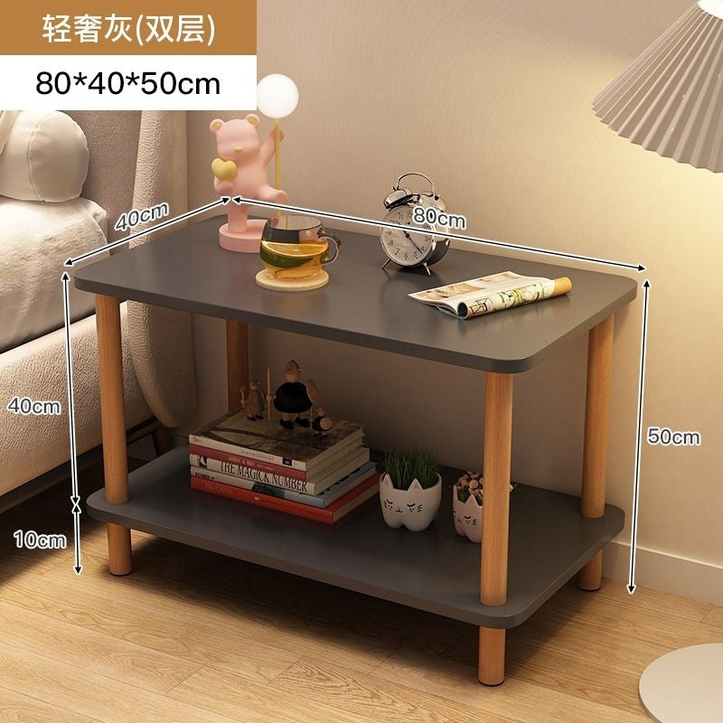 Bedside table bedside small table casual rental house small square table sofa side table bedroom simple for home storage rack
