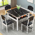 Simple double-layer dining table and chair combination square table for homeeconomic small apartment dining table and chair fashion storage small table