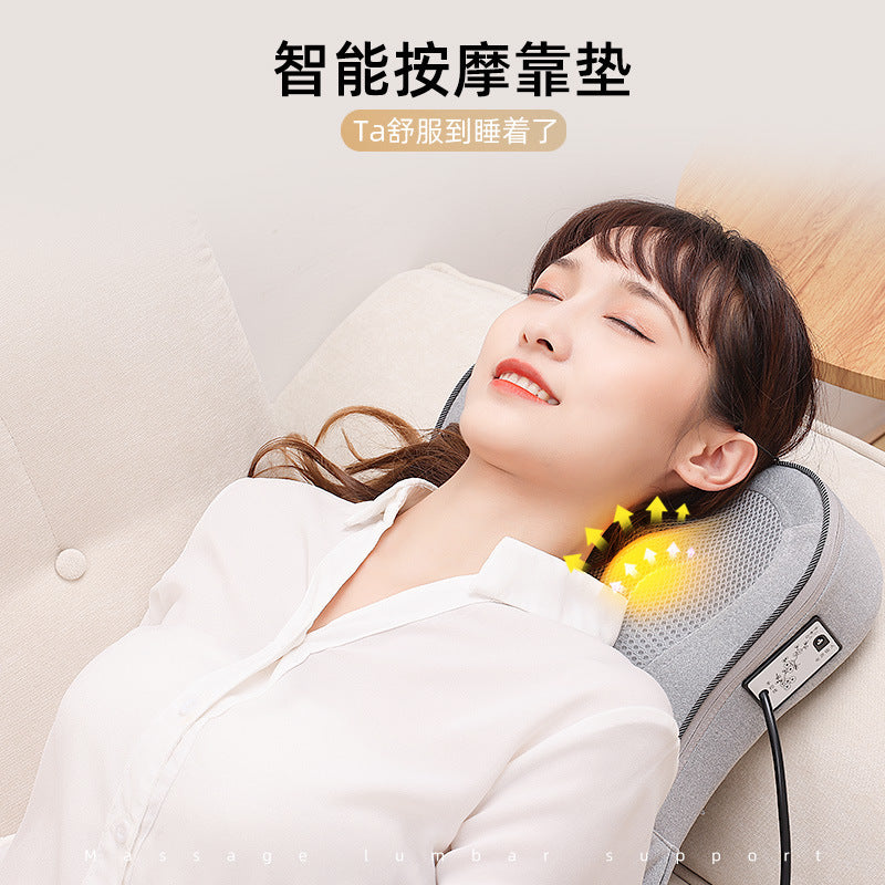 Cervical spine massager multifunctional spinal lumbar massage cushion neck waist back leg electric massage pillow