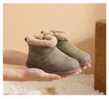 Kids' & baby's snow boots: new  winter collection - girls' thickened fleece-lined cotton boots, boys' warm first walker cotton shoes