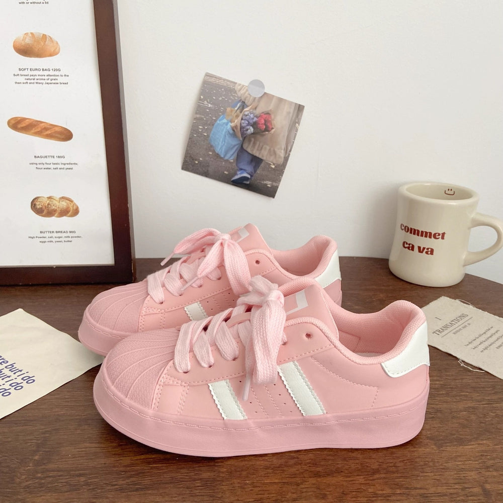 Niche style shell white shoes for women 2026 spring and summer new arrivalcutecasual sneakers trendy korean style easiest for match student sneakers