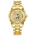 Shangmei brand trendy fashion waterproof luminous business automatic quartz embossed hollow-out men's watch