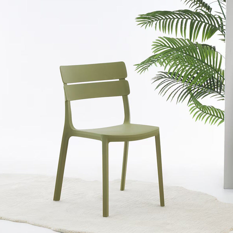 Scandinaviancasual plastic dining chair metal back chair thickened stackable for home restaurant restaurant milk tea shop chair