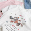 Kids' short-sleeve t-shirt - summer  new korean style cartoon cute puppy girl's top - trendy half-sleeve base layer