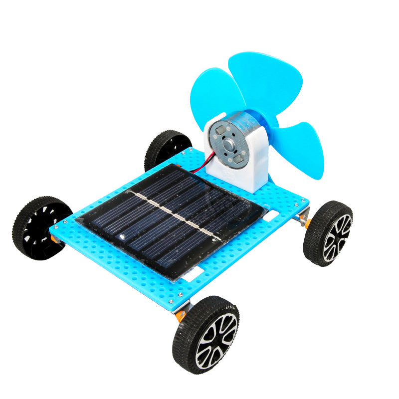Solar wind car model technology small production science and education toys science experiment primary school students toy material package