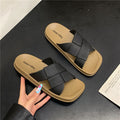 Women's versatile french-style square-toe slides - "cloud-like" comfort, breathable & non-slip beach sandals - new summer 2025 collection