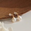 2024 new fashionable light luxury pearl earrings - versatile korean style, trendy and chic