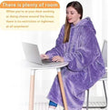 Blanket hoodie wearable blanket sweatshirt large heattech pullover shirt lazy sweatshirt long tv blanket