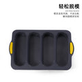 Oval cake mold baguette mold + silicone brush set baking cake bread mold baking pan set
