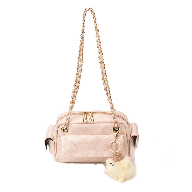 small fragrant style rhombus armpit bag for women 2026 spring new arrivalclassy texture shoulder bag niche style design women's bag