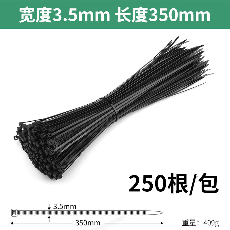 Nylon cable ties, plastic buckle, strong anti-theft buckle, wire tie, self-tightening, self-locking black strap