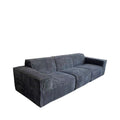Compression sofa vacuum compression module sofa corduroy fabric tofu block sofa straight sofa