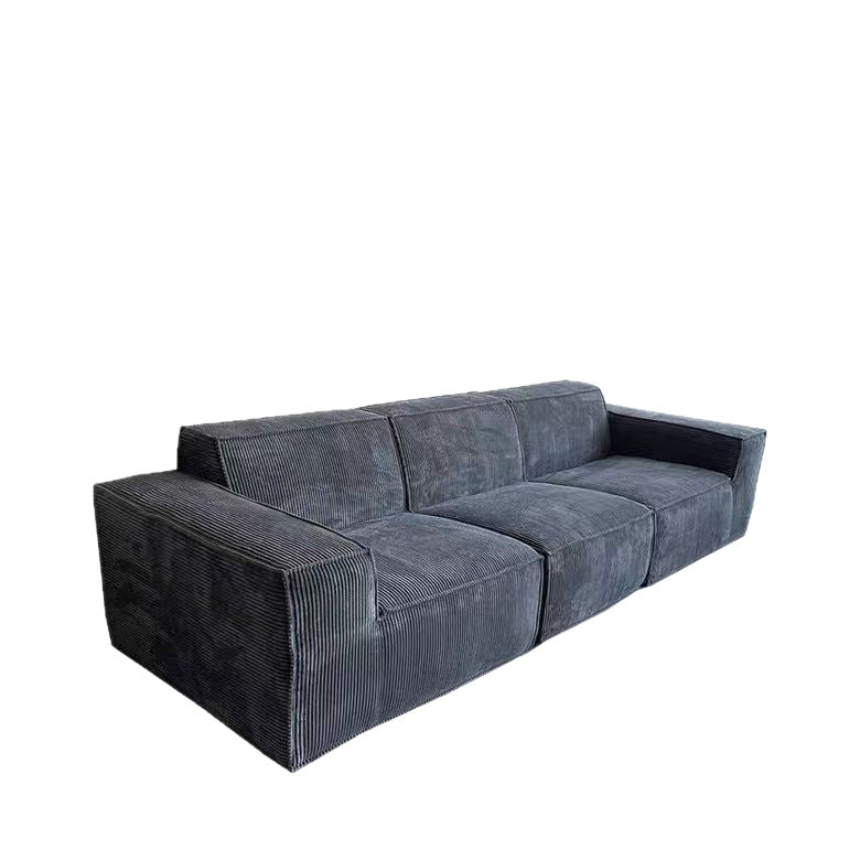 Compression sofa vacuum compression module sofa corduroy fabric tofu block sofa straight sofa