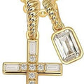 european and american zircon inlaid 26 letter necklace diamond cross necklace english a-z accessible luxury clavicle chain for women