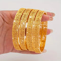 Middle eastern filigree openwork gold bangle, 66mm inner diameter, vintage court style carved bracelet, women's jewelry wholesale