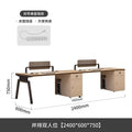 Casual modern 4 four-six 0.3kg slot computer booth screen employee office table and chair combination